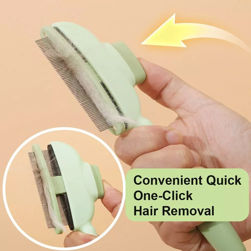 Pet Hair Removal Comb Flea Comb, New Cat Grooming Brush with Release Button AN - Picture 31 of 35