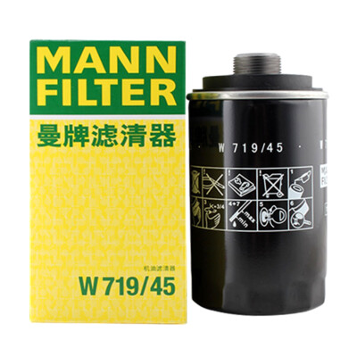 MANN-FILTER W 719/45 Oil Filter For VW CC Tiguan Eos GTI Audi Q3 Q5 A4 A5 A6 TT