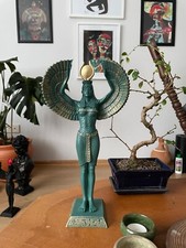 Egyptian Goddess Isis Statue, 13 Inch, Large God Sculpture Gift Home Decor Altar