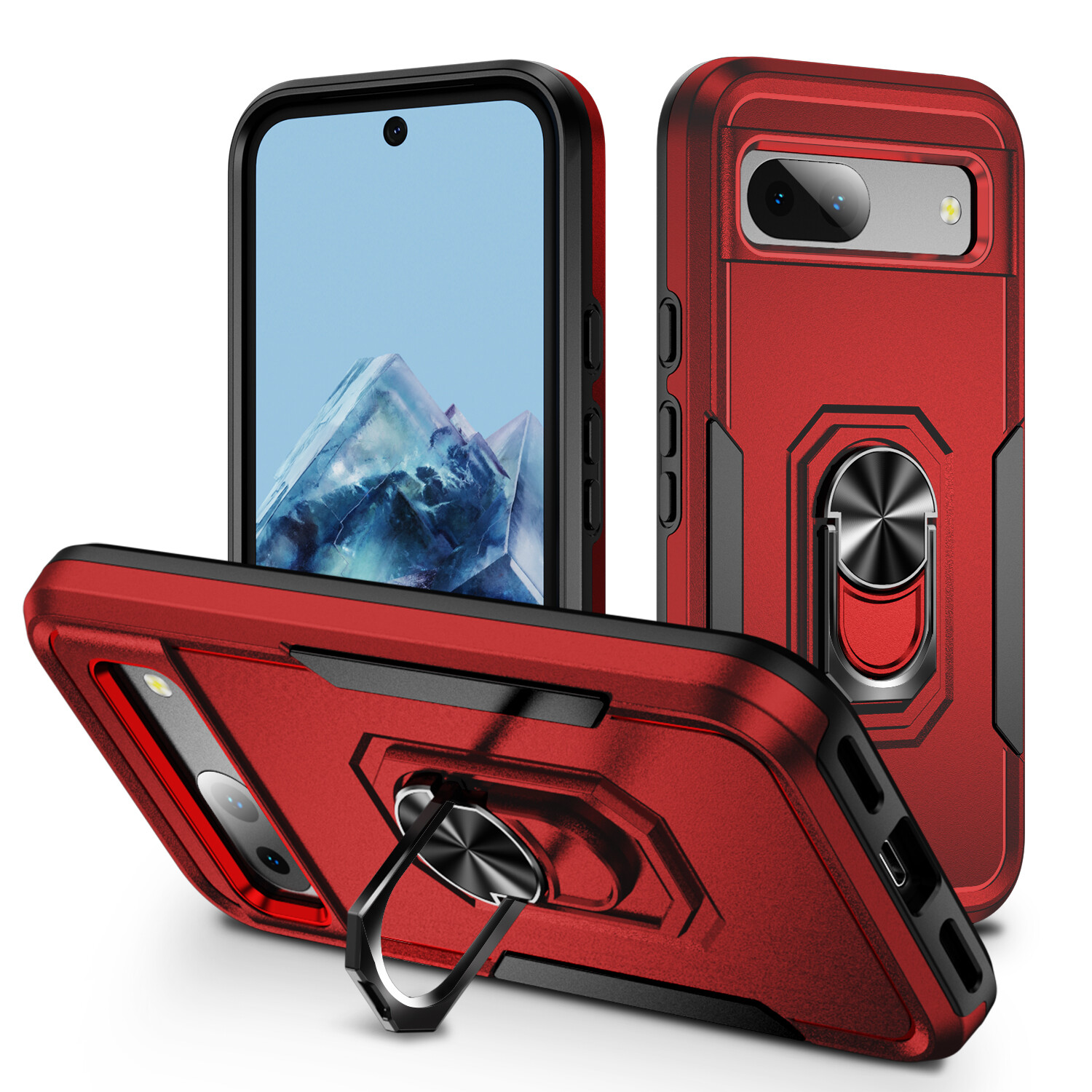 Heavy Duty Cover For Google Pixel 9 Pro XL Pixel 8A 7A 6A Shockproof Phone Case