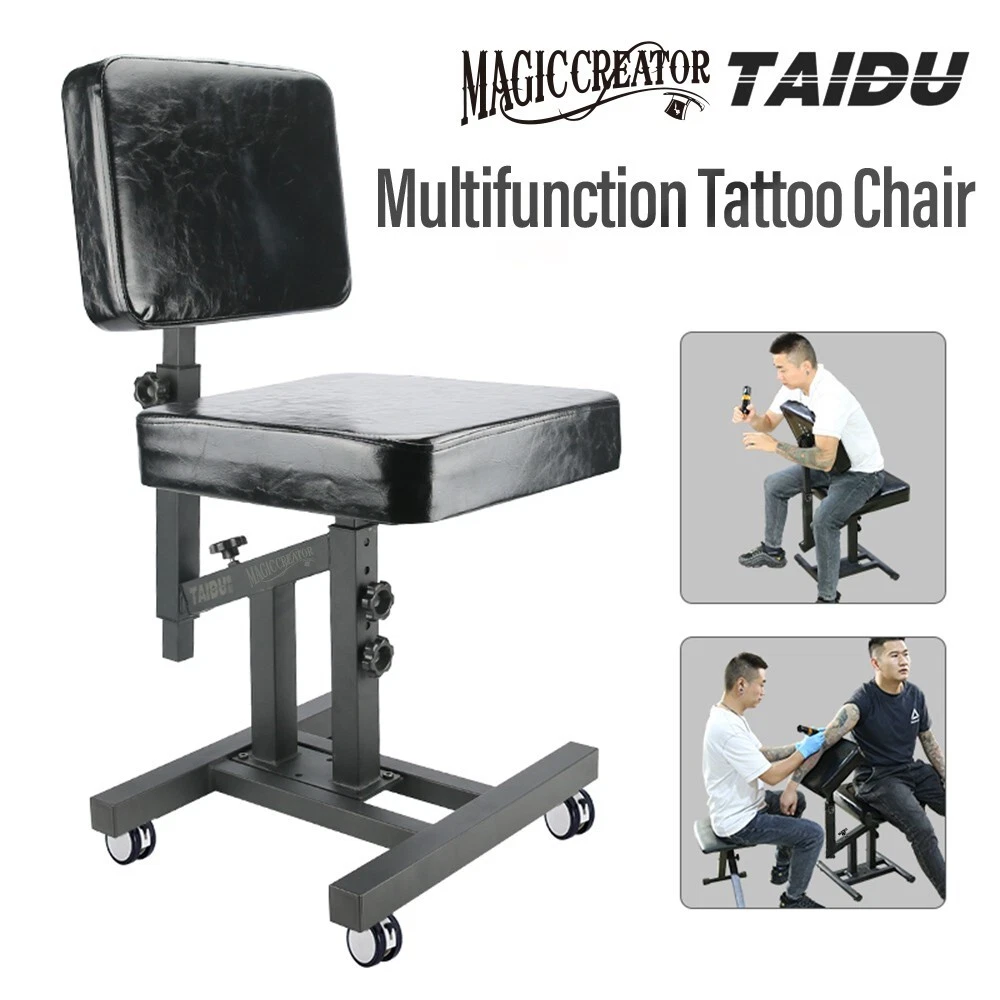 Premium Multifunctional Chair Tattoo Armrest Adjustable Height with Wheel Chair - product detail image 1