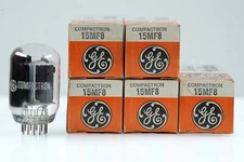 5 Vintage 15MF8 General Electric Dekar Compactron Triode Beam Power  - Bangybang