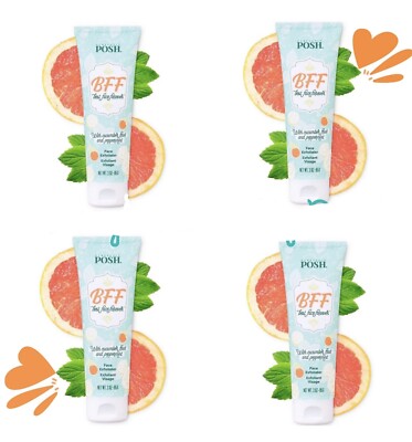 4 Perfectly Posh BFF Exfoliating Face Wash - Best Face Forever New/Sealed bff
