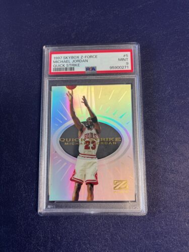 1997 Skybox Z-Force Quick Strike Michael Jordan #5 PSA 9 - NEW SLAB