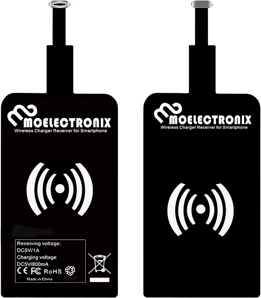 USB TYP C Wireless Ladematte Adapter Empfänger Receiver Ladegerät Charger für QI - Bild 4 von 4