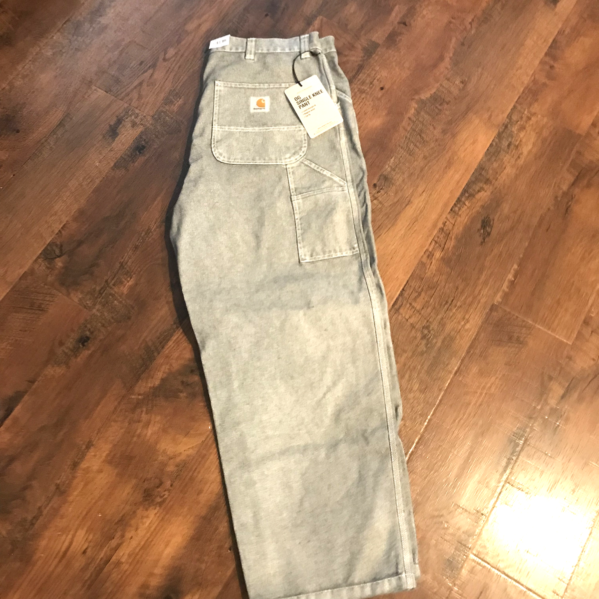 NEW Carhartt WIP OG Single Knee Pant Blacksmith Stonewash Sz NEW Carhartt WIP OG Single Knee Pant Blacksmith Stonewash Sz
