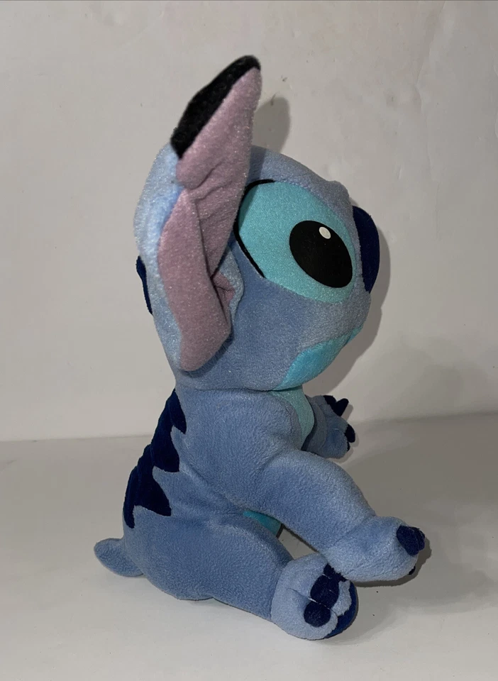Peluche Applause Disney Stitch 11” azul sentado #63015 orejas posables con cable Foto 4 de 4