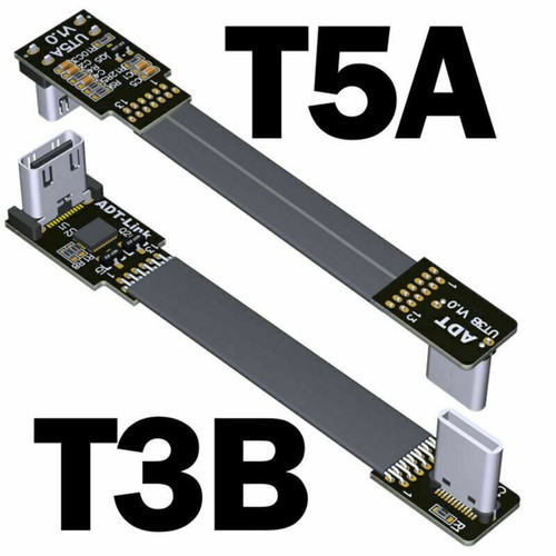 ADT-Link USB3.1 Typ-C USB-C 90-Grad-Adapter 15 cm FPC-Flachbandkabel Typ-C - 第 4/7 張圖片