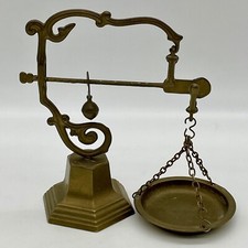 Vintage Brass Tuscan Balance Scale - Excellent Condition Ornate Cast Metal