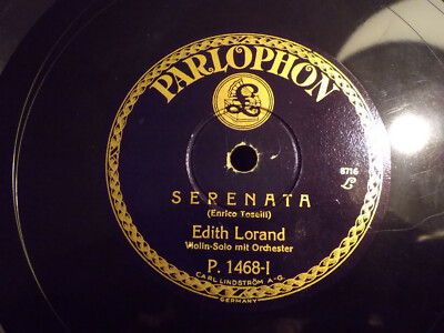 Edith Lorand - Serenata / Ave Maria   German Parlophon Schellack 78 er