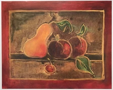 Still Life Fruit Collection set of 4 reproduction print