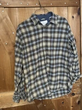 Original Weatherproof Vintage Shirt Men’s Medium Long Sleeve Plaid 100% Cotton