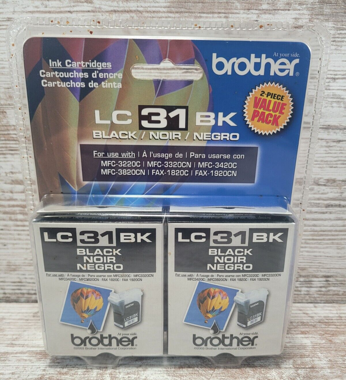 Ink Cartridges Brother LC 31 BK 2 Pack  12/2006-image