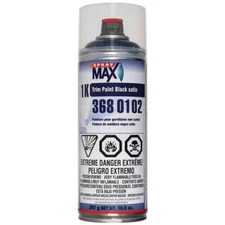 SprayMax 3680102 1K Trim Paint, 10.5 oz Aerosol Can, Satin Black, Liquid, 5.4 s