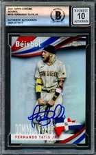Fernando Tatis Jr. 2021 Topps Chrome Beisbol Card Gem 10 Auto Beckett