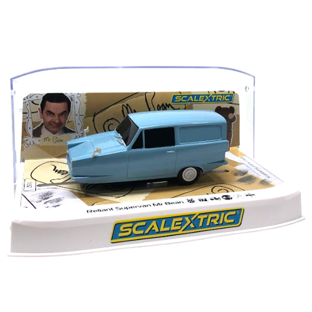 NEW Scalextric Reliant Regal Supervan - Mr Bean 1/32 Slot Car | eBay