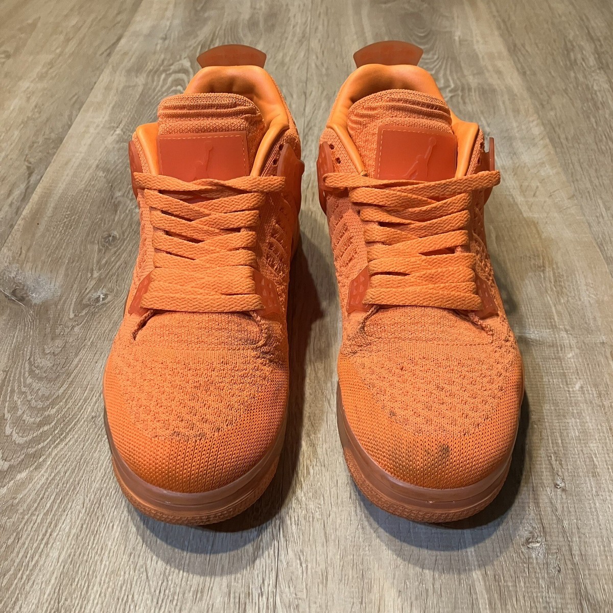 Nike Air Jordan 4 Retro Flyknit Orange Size 8 AQ3559 800