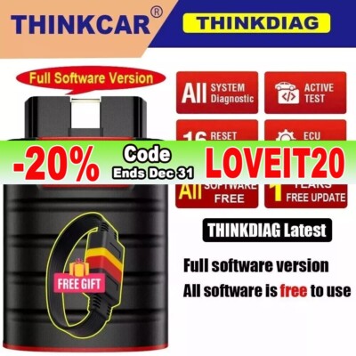 2025 THINKDIAG OBD2 Scanner Car Diagnostic Tool Full Software Free Bidirectional