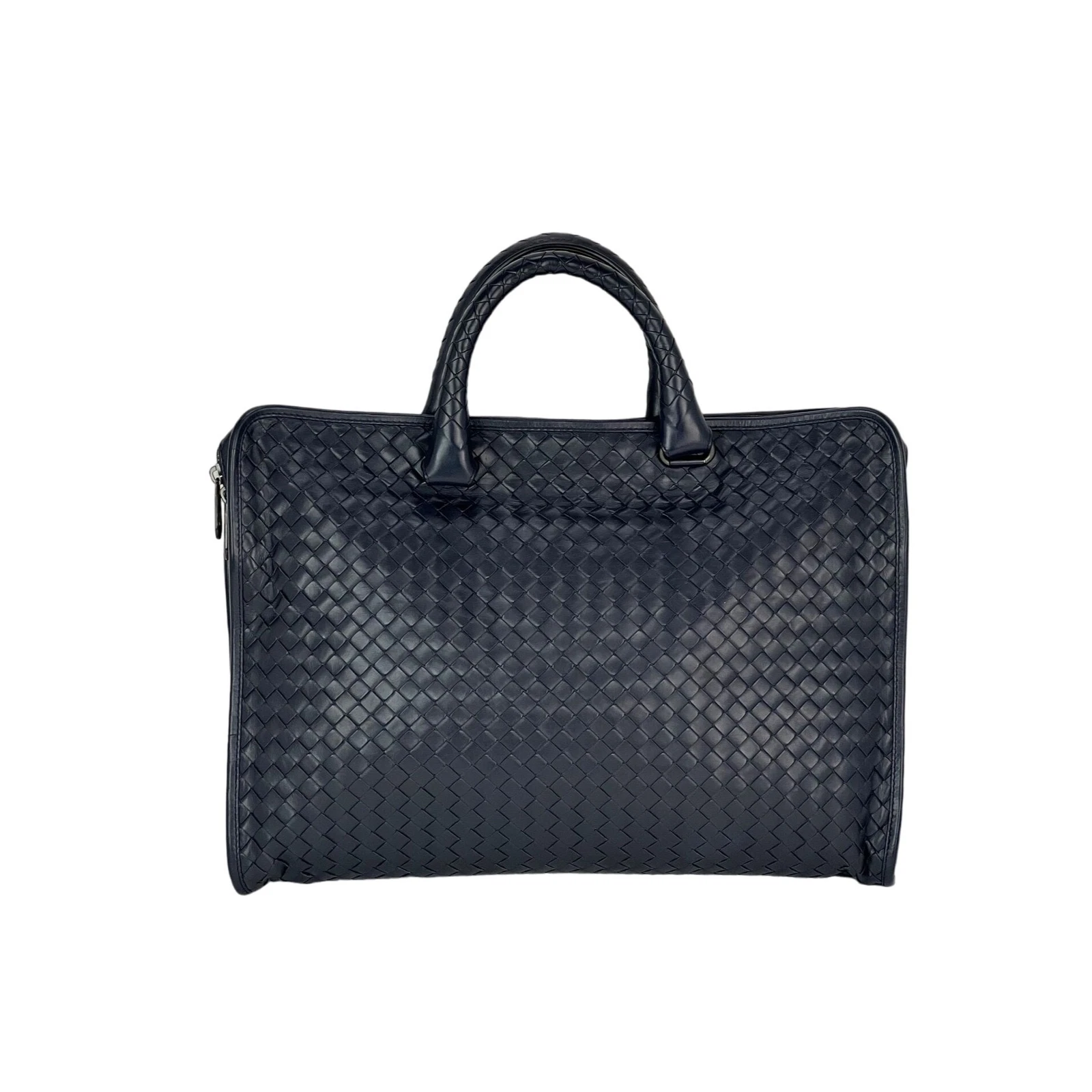 Bottega Veneta — Bottega Veneta Intrecciato Top Zip Briefcase Attache Bag Ebay Live