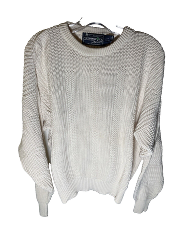 Woodstock by Bernard Sweater 100% Cotton Cable Knit Sweater Men's XL - Picture 3 of 7