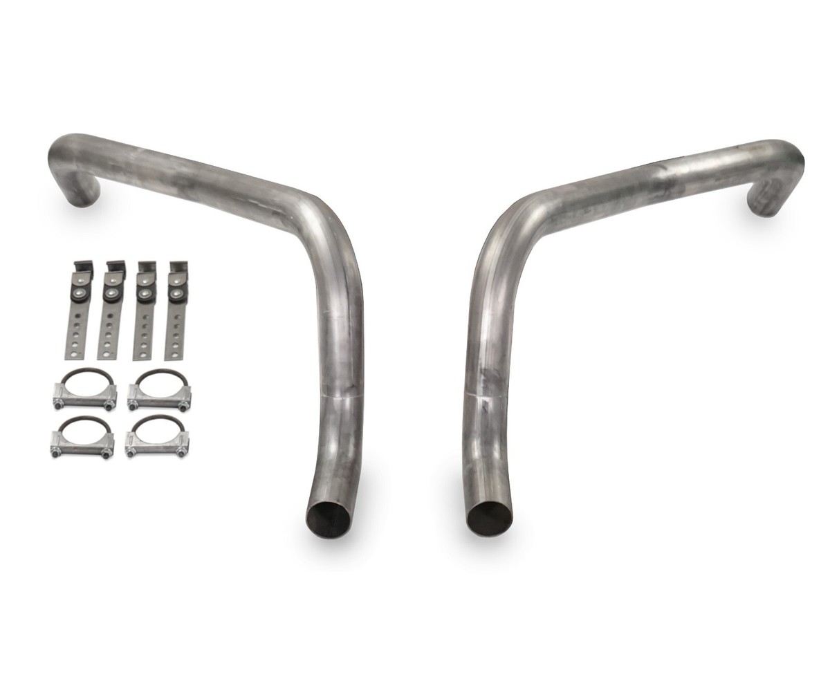 Performance Curve 2.5" Mandrel Bent Exhaust Kit For 64-77 Chevy Chevelle – Flowmaster 40 Mufflers