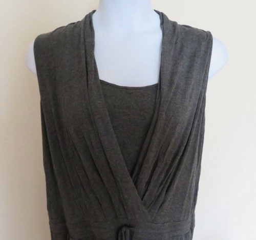 MOSSIMO Target Sleeveless One Piece JUMPSUIT Ladies XXL Gray Stretch Pockets - Picture 2 of 4