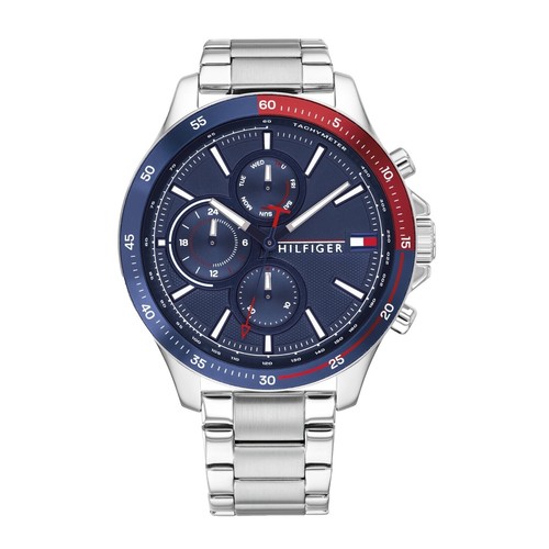 Tommy Hilfiger Denim White Dial Silicone Band Men's Watch 1791324