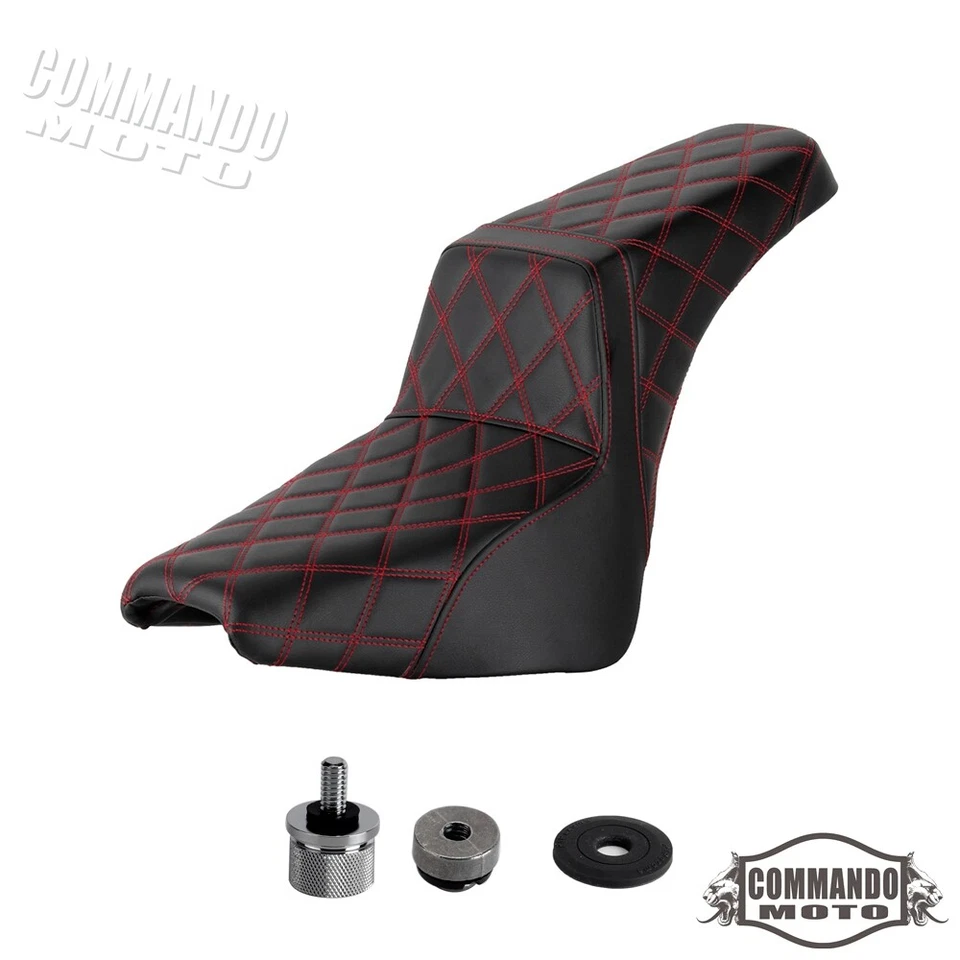 Almohadilla de gel conductor pasajero asiento 2-UP para Harley Softail FLSL FLHCS FXBBS 2018-2025 - Imagen 2 de 4