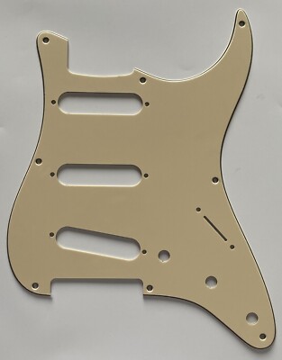 For Fit US Fender 57' 8 screw Stratocaster Style Guitar Pickguard Vintage Yellow