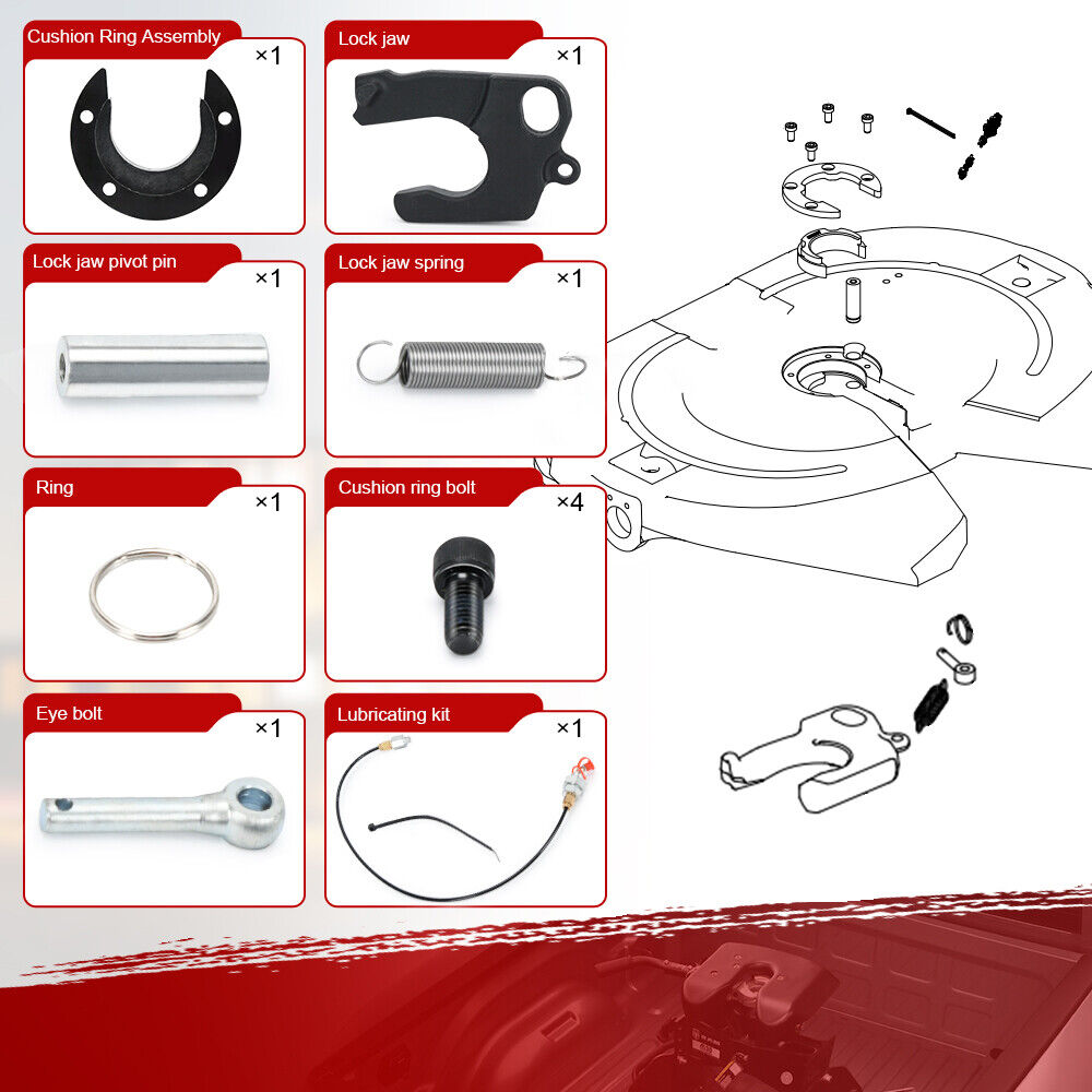 Fifth Wheel Rebuild Repair Minor Kit For Jost JSK37 Series Fifth Wheel Rebuild Repair Minor Kit For Jost JSK37 Series