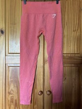 Gymshark Womens Leggings, High Waisted, Orange, S, Brand New