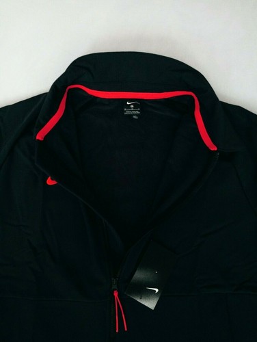NEW MEN'S Nike Therma Court FLEECE LINED/ COLLARED Jacket Size XL BLACK - Picture 4 of 10