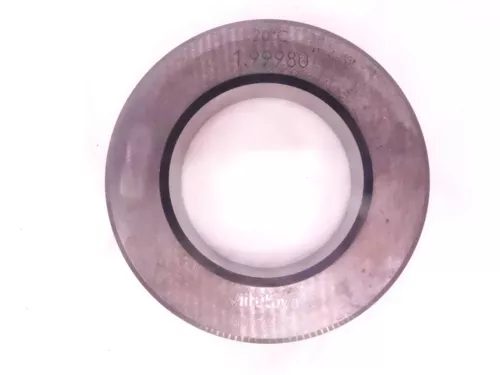 MITUTOYO 1.9998 MASTER PLAIN BORE RING GAGE 2.0000 -.0002 2.0 50.795 mm CHECK