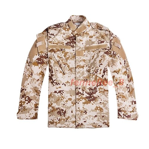 Kids Boys Girls Army Military Combat Uniform Tactical Jacket Shirts Pants Sets - Picture 16 of 24