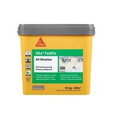 Sika Fast Fix All Weather | Self Setting Jointing Compound | 14kg Deep Grey