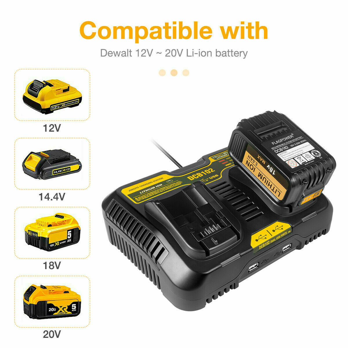 Charging Station Dewalt 20 Volt Multi Charger Herramientas Dewalt