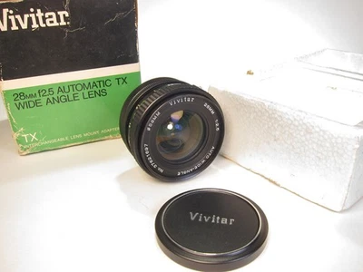 Vivitar 28mmf2.5 Automatic TX Wide Angle Lens - Image 1 of 4