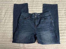 Cat  Jack Jeans Boys Youth 14 Blue Straight Leg Stetch Dark Wash Denim