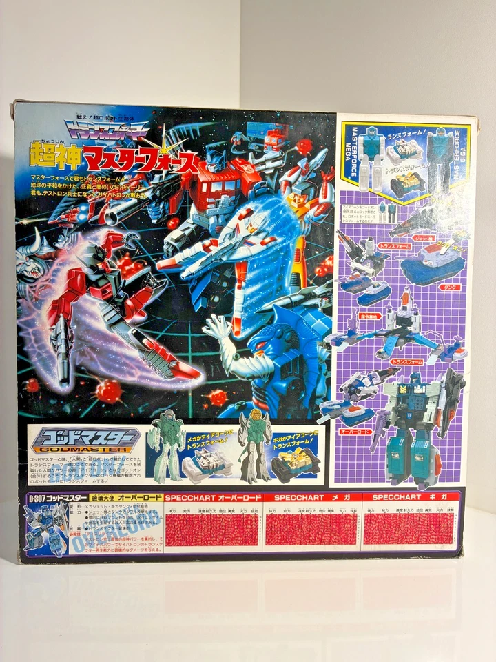 Transformers Takara D-307 Overlord Masterforce Godmaster 1988 Japón 100 % sin usar, en caja G1 Foto 2 de 4
