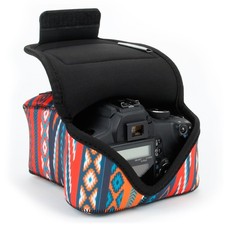DSLR Camera Case Sleeve with Accessory Storage Strap Openings