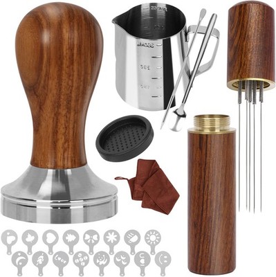 Y-Step Kaffee Tamper 51mm, Espresso Tamper Set 23pcs, Barista Set mit