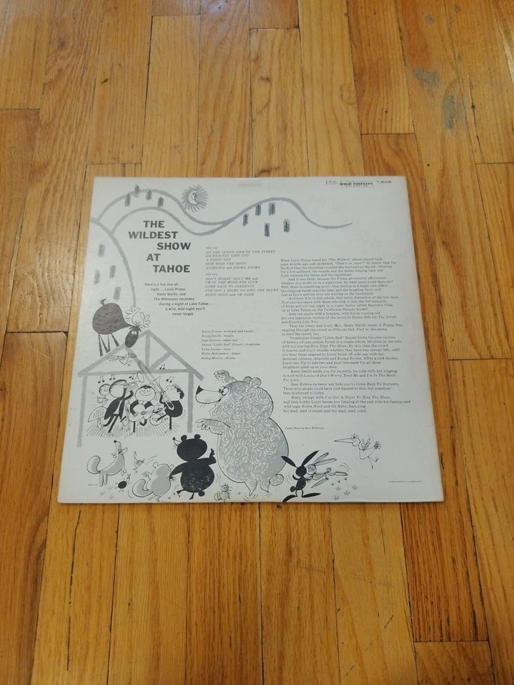LOUIS PRIMA Wildest Show at Tahoe KEELY SMITH - 1957 1st Press Capitol LP - VG+ - Image 2 of 4