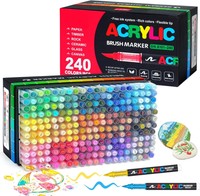 240 Farben Acrylstifte FüR Steine Wasserfest Acrylstifte Marker Stifte Diy