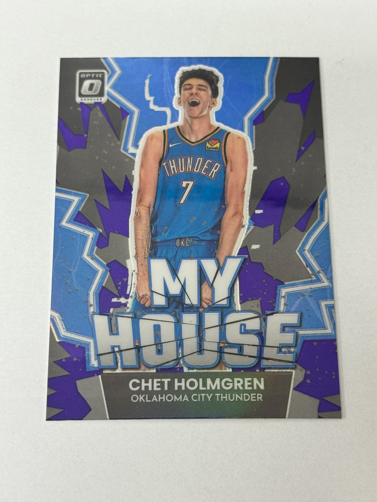 2022-23 Donruss Optic #8 Chet Holmgren My House Purple