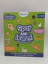Learning Card Game 2-5 Yrs Spot  Learn Letters Numbers Shapes  Colors NWOT