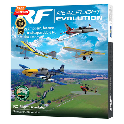 REALFLIGHT Evolution RC Flight Simulator Software Only RFL2001 9.6 inches