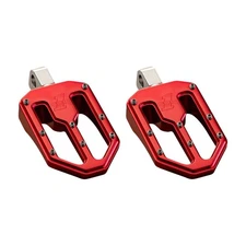 Pro-One Red Moto V1 Billet Male Mount Footpegs - 500751R