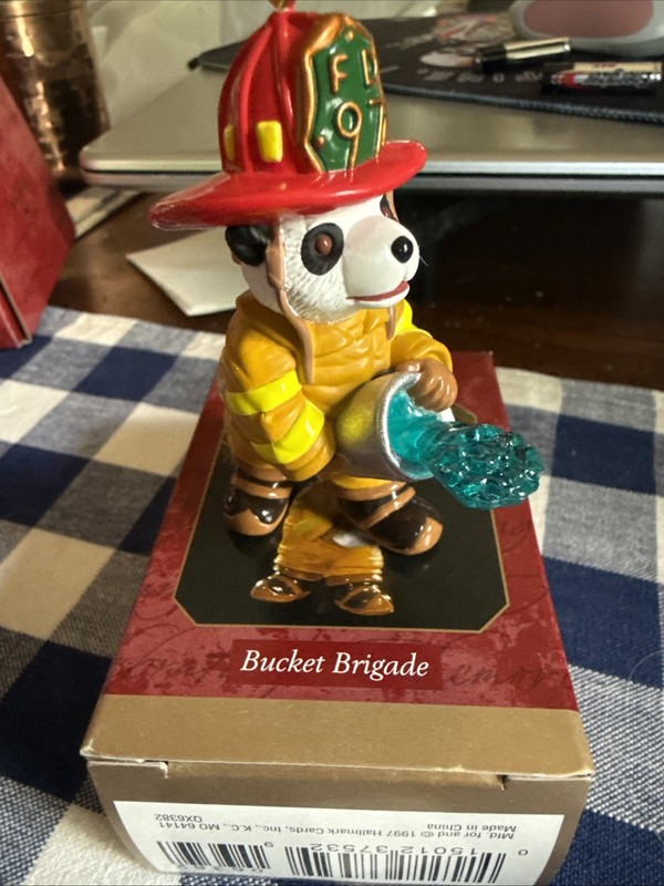 1997, BUCKET BRIGADE, HALLMARK KEEPSAKE ORNAMENT 