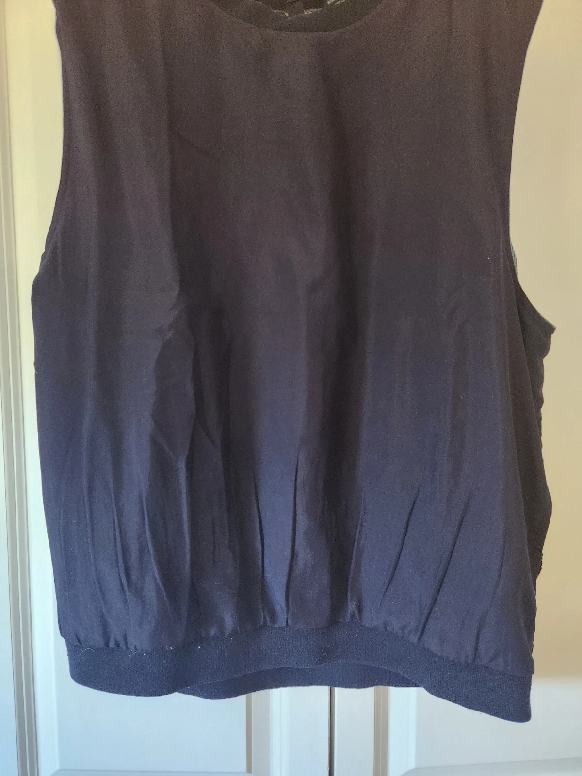 Sun Ice Vintage Navy Blue Sleeveless Pullover Vest L Made in Korea - product detail image 6