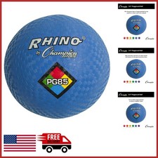 8.5 Inch Playground Ball Blue for Kickball Indoor Outdoor Play Durable Nylon